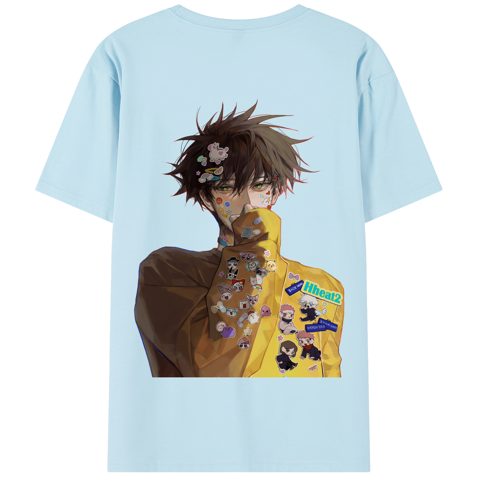 （画像用） 呪術廻戦 Jujutsu Kaisen 綿100％半袖Tシャツ（背面プリント）
